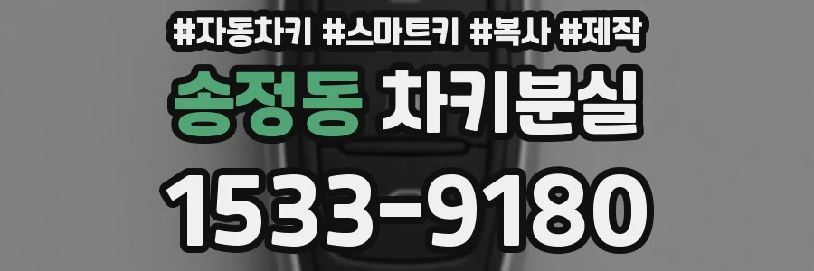 송정동 차키분실