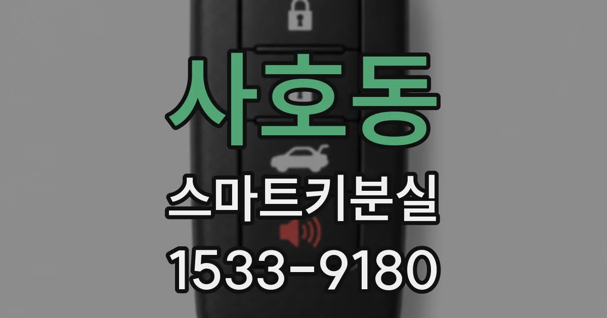 사호동 스마트키분실
