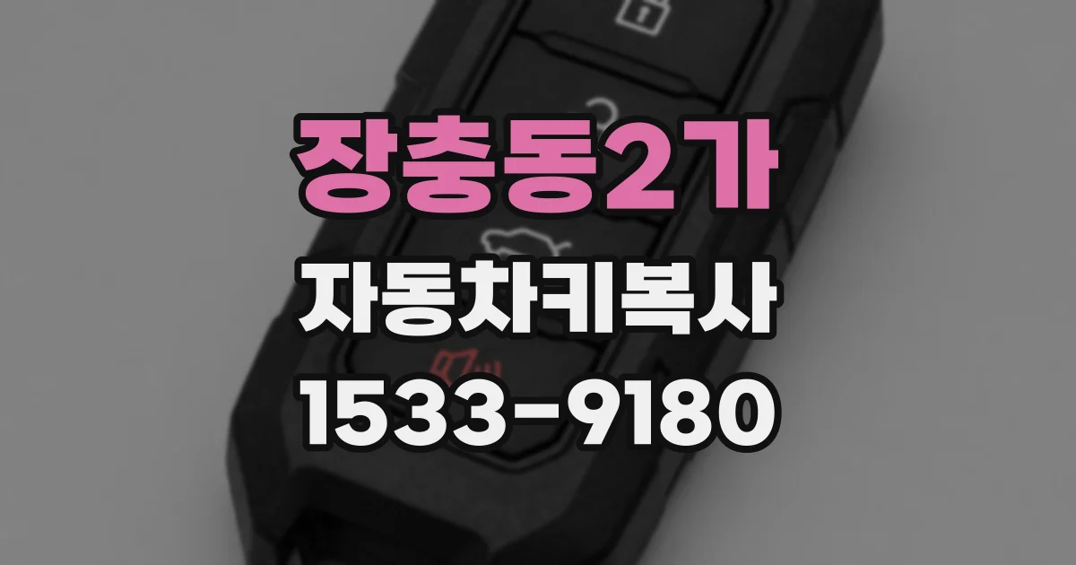 장충동2가 자동차키복사