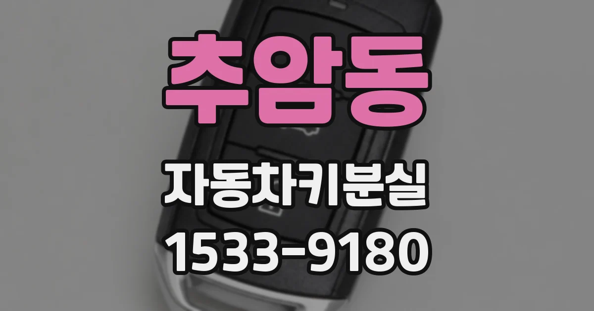 추암동 자동차키분실
