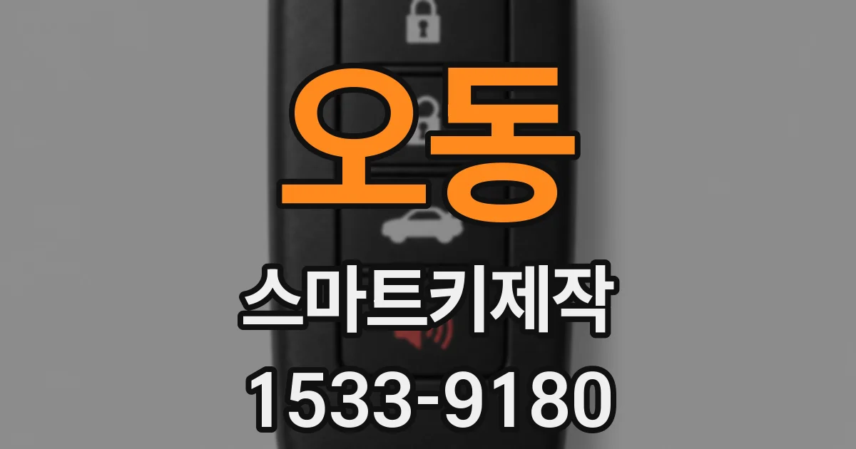 오동 스마트키제작