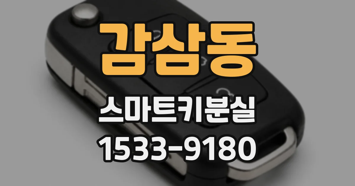 감삼동 스마트키분실