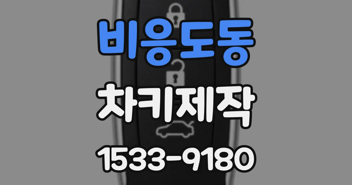비응도동 차키제작