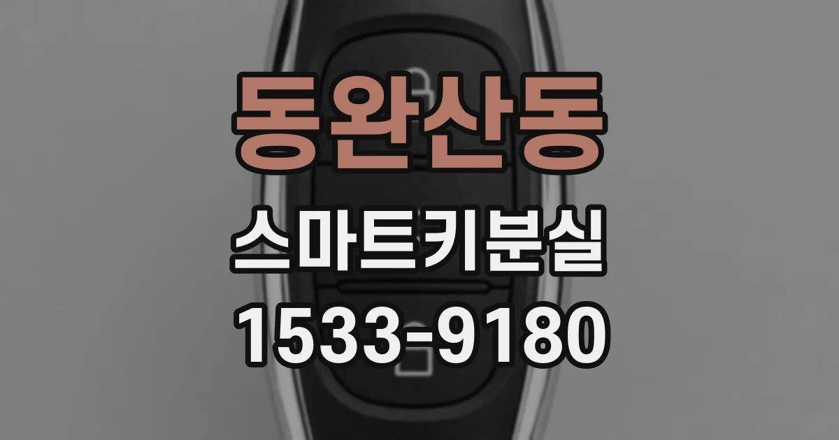 동완산동 스마트키분실