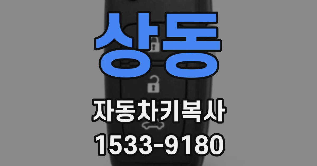상동 자동차키복사