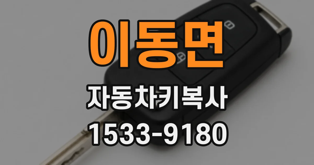 이동면 자동차키복사