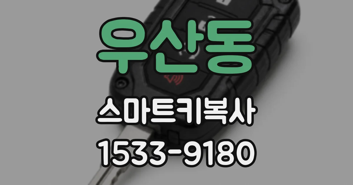 우산동 스마트키복사
