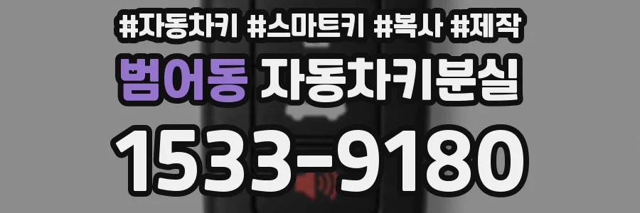 범어동 자동차키분실