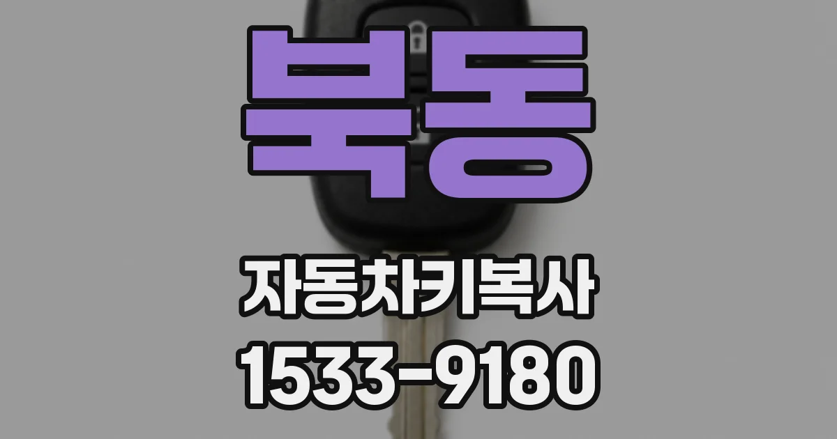 북동 자동차키복사
