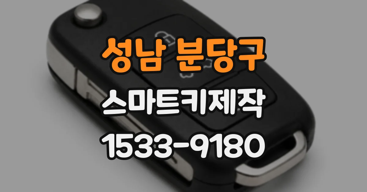 성남 분당구 스마트키제작