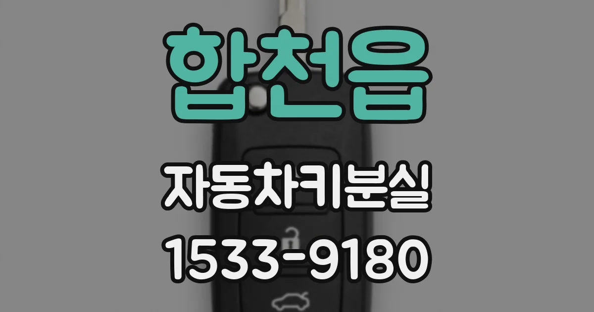 합천읍 자동차키분실