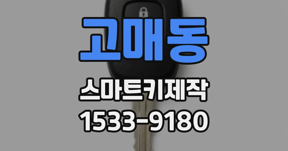 고매동 스마트키제작