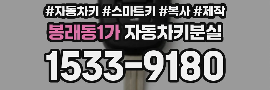 봉래동1가 자동차키분실
