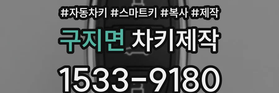 구지면 차키제작