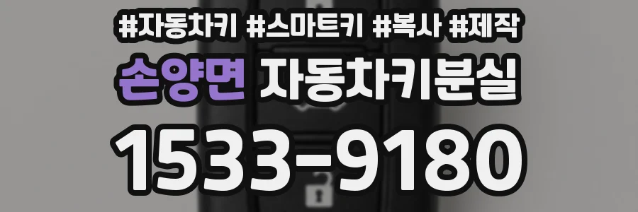 손양면 자동차키분실
