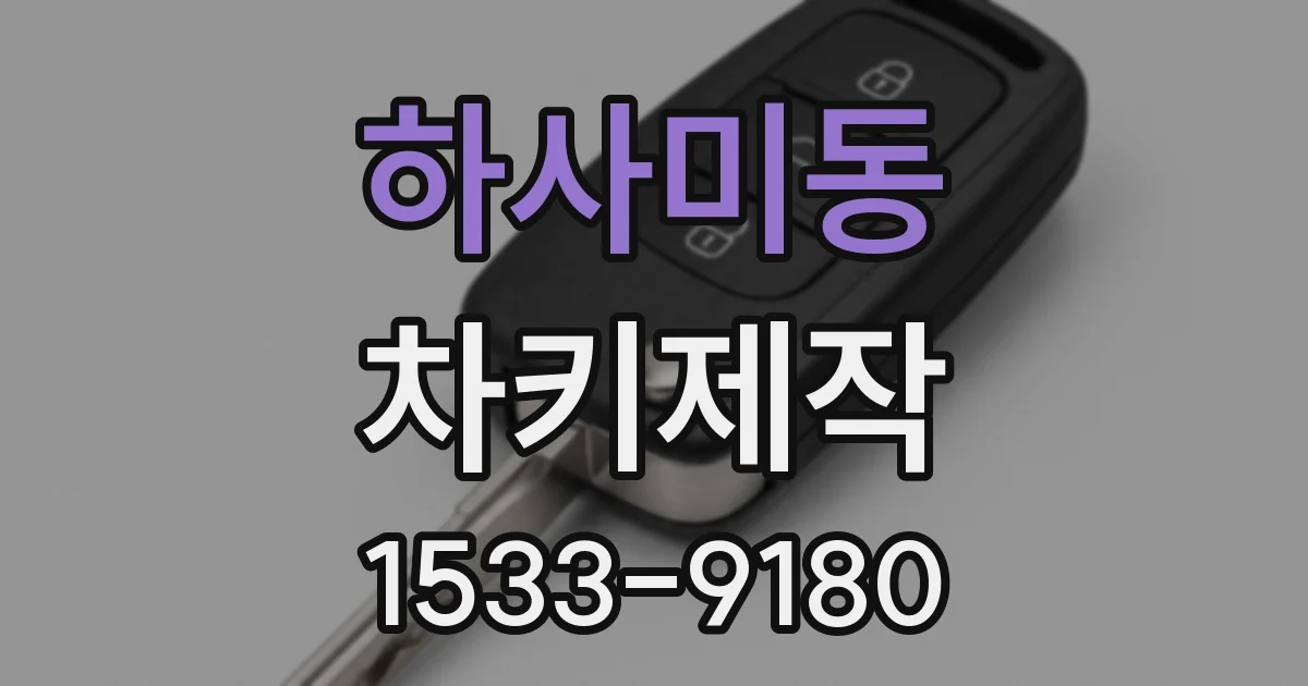 하사미동 차키제작