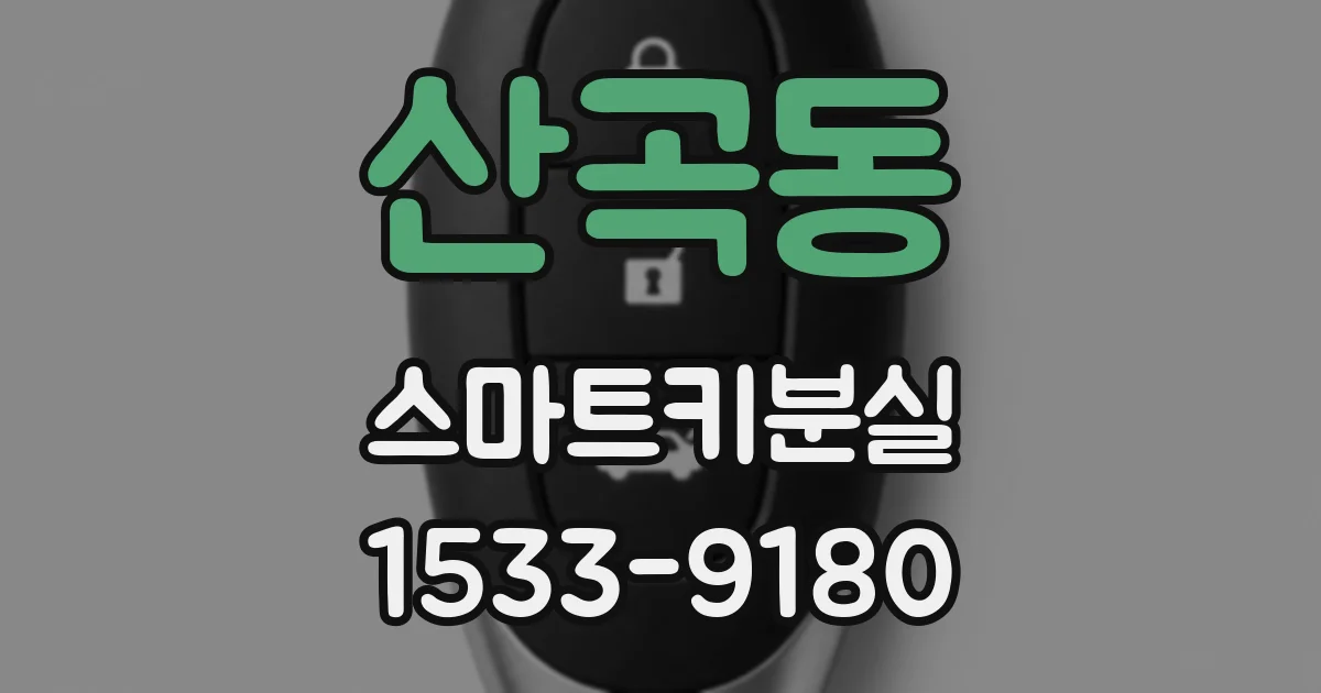 산곡동 스마트키분실