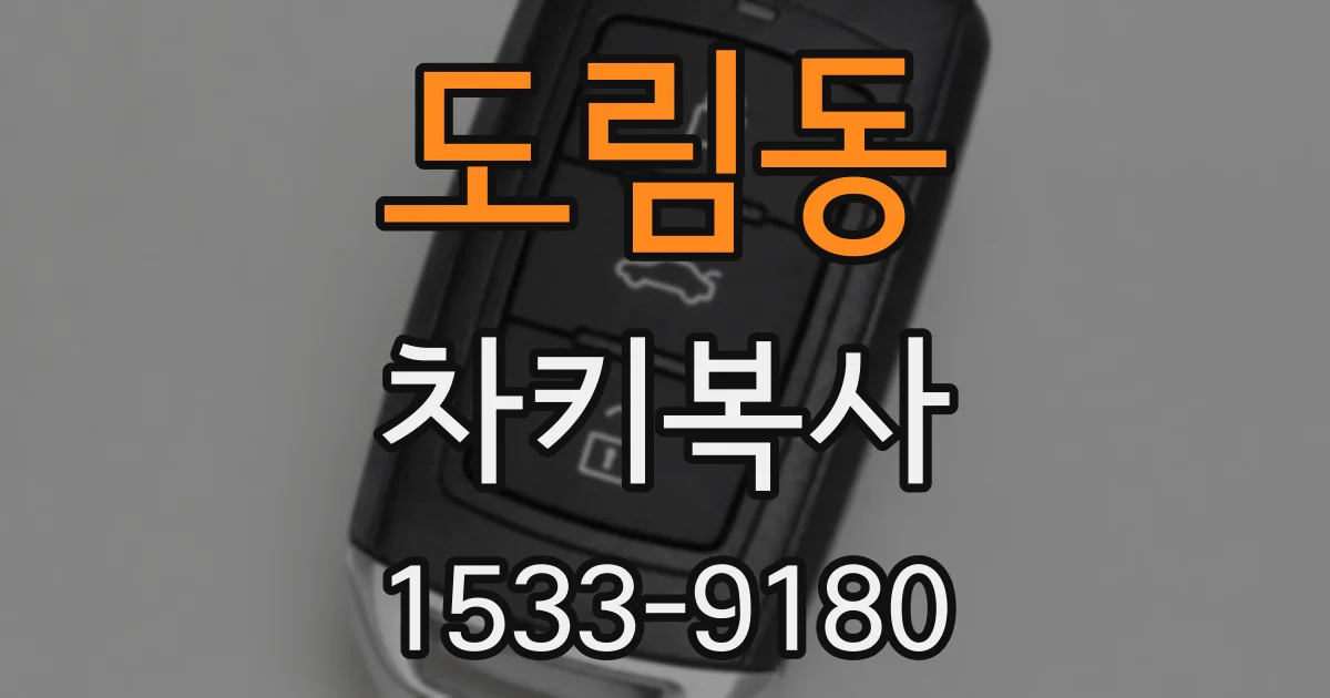 도림동 차키복사