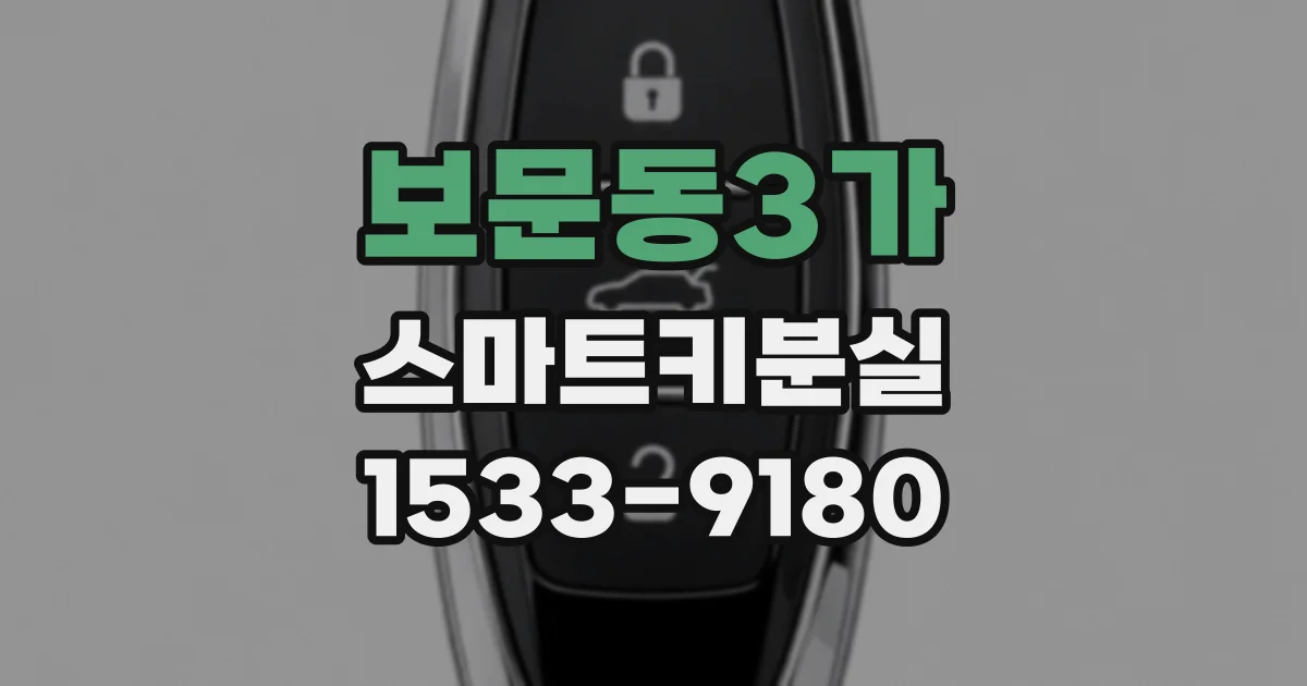 보문동3가 스마트키분실