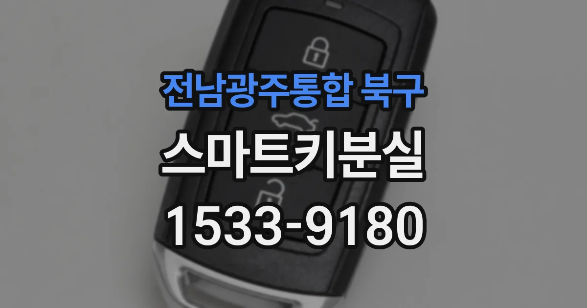 전남광주통합 북구 스마트키분실