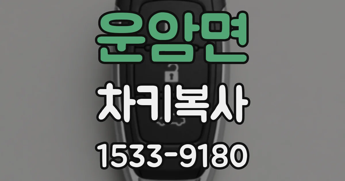 운암면 차키복사