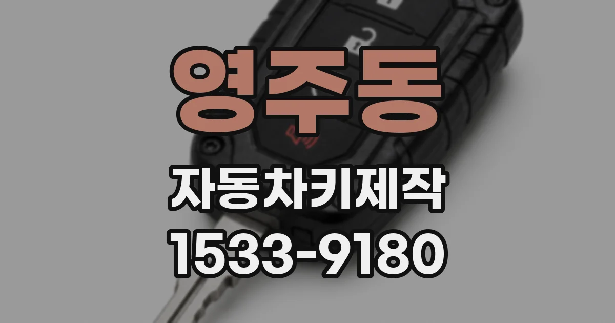 영주동 자동차키제작