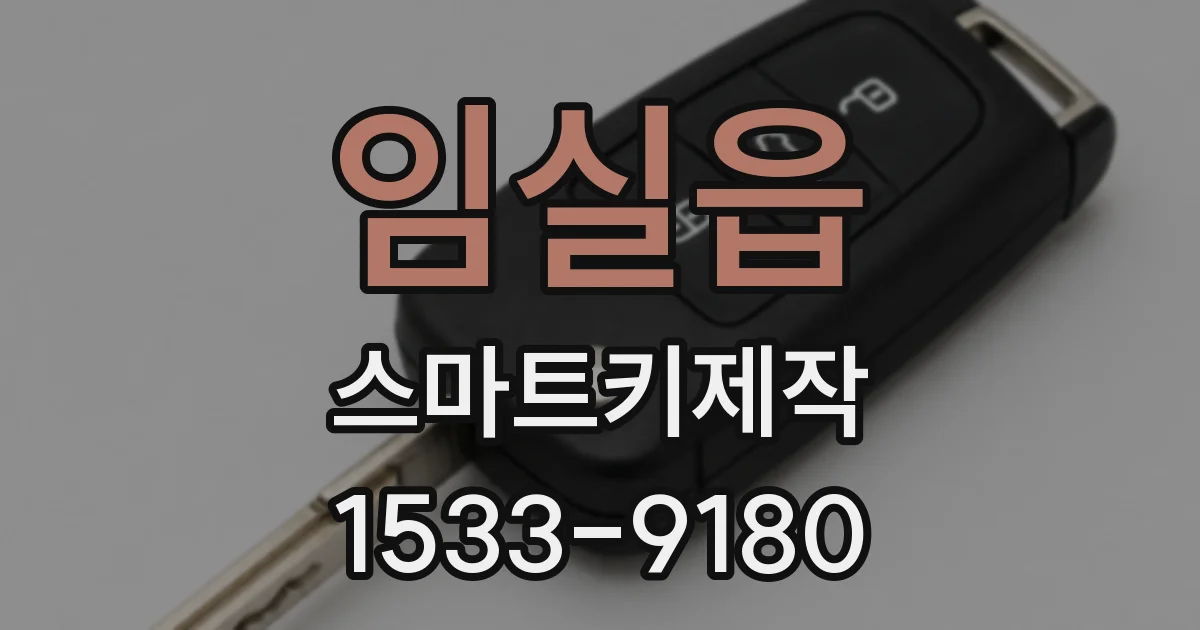 임실읍 스마트키제작