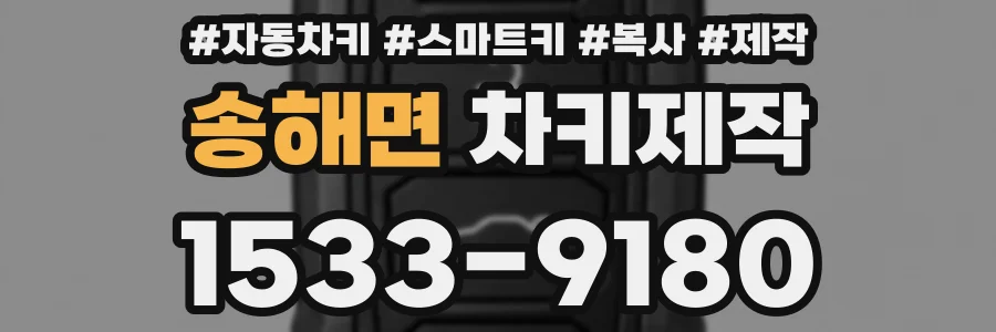 송해면 차키제작