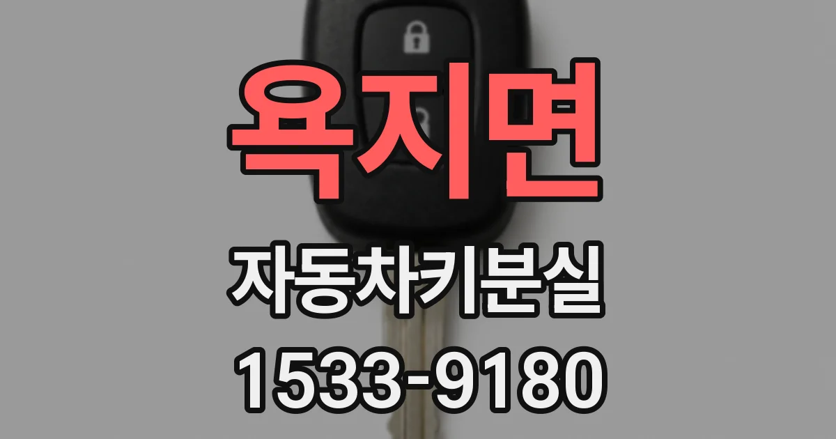 욕지면 자동차키분실