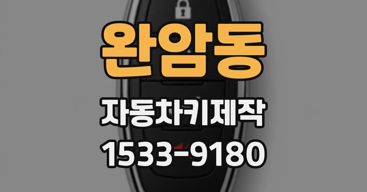 완암동 자동차키제작