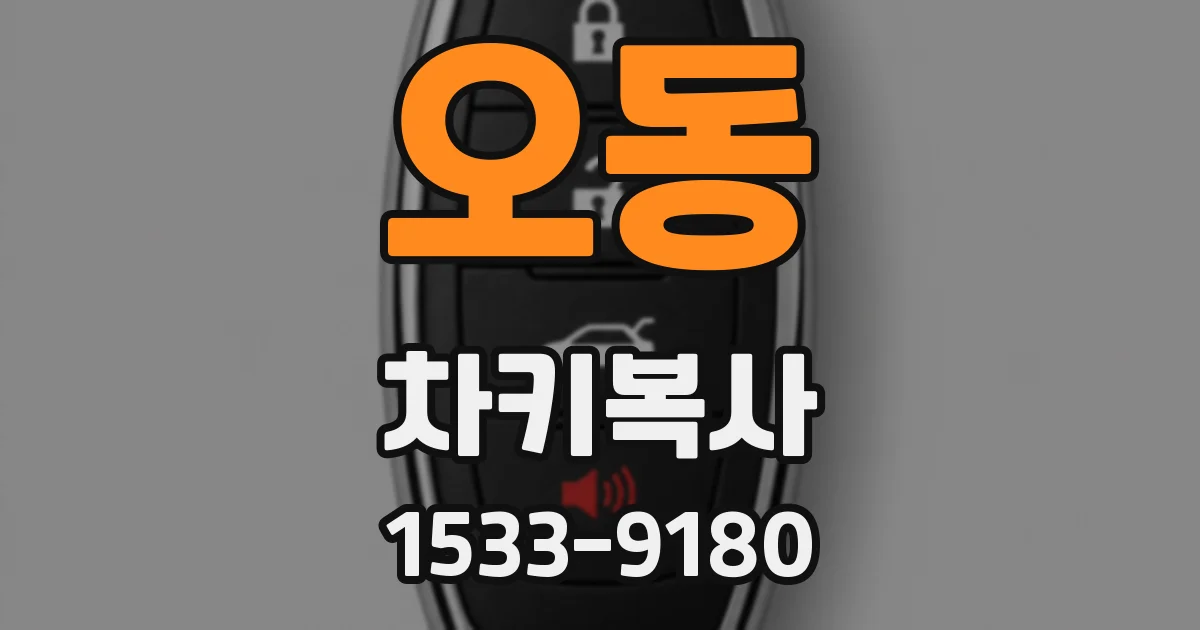 오동 차키복사