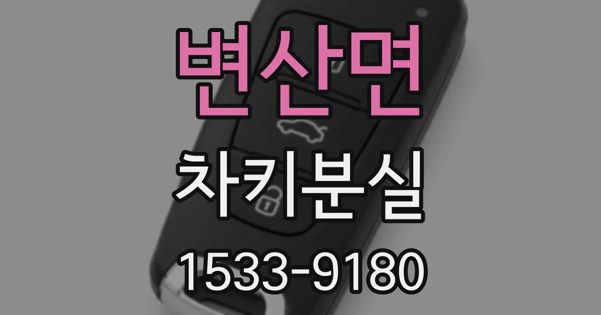 변산면 차키분실