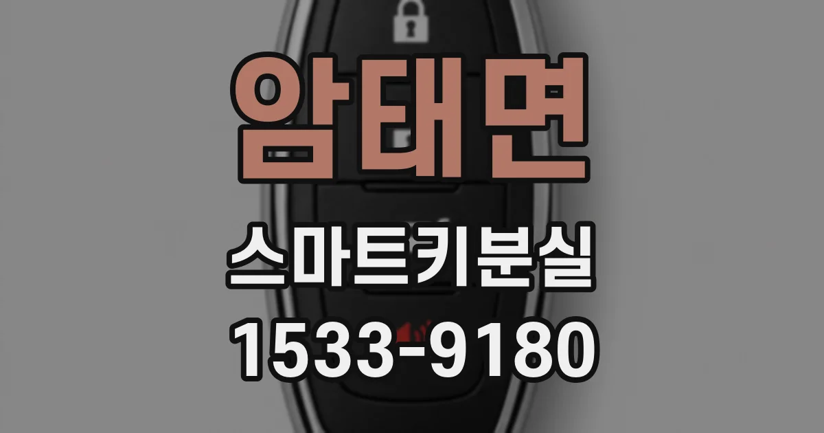 암태면 스마트키분실