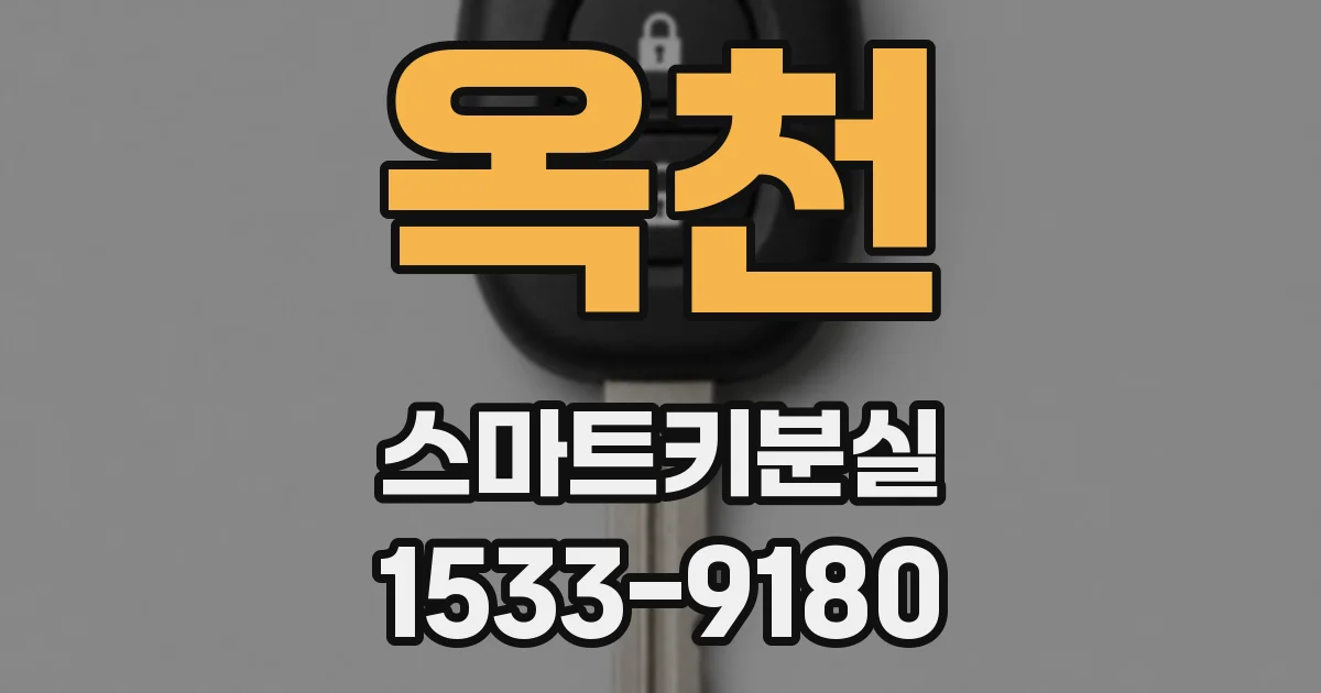 옥천 스마트키분실