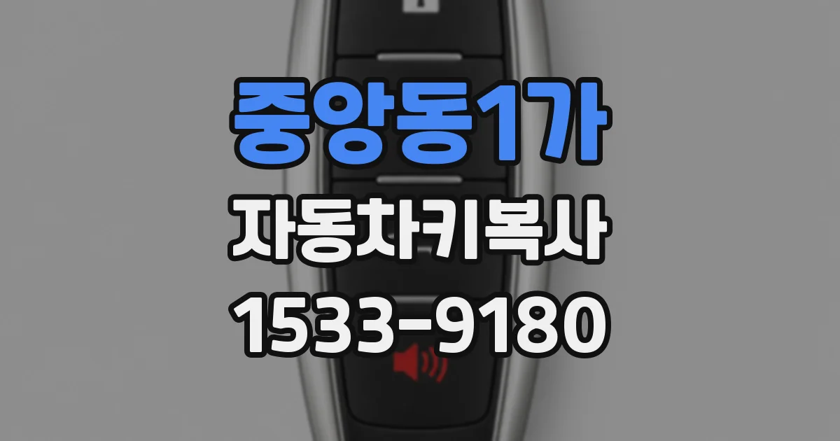 중앙동1가 자동차키복사