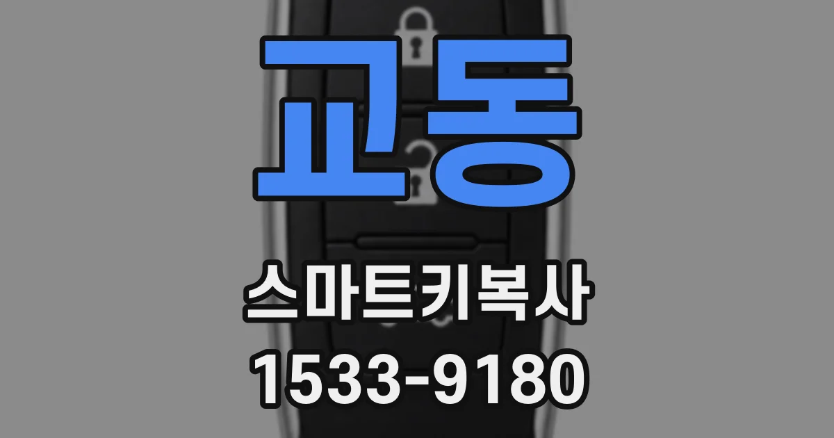 교동 스마트키복사