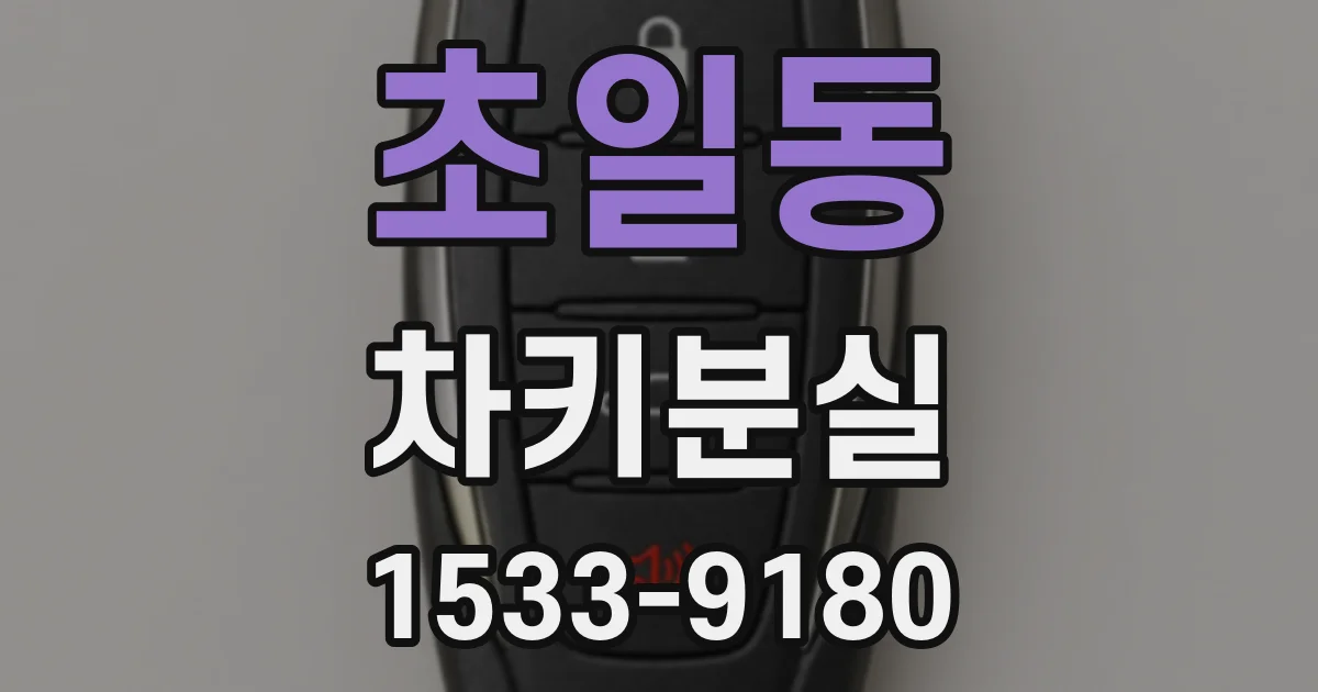 초일동 차키분실