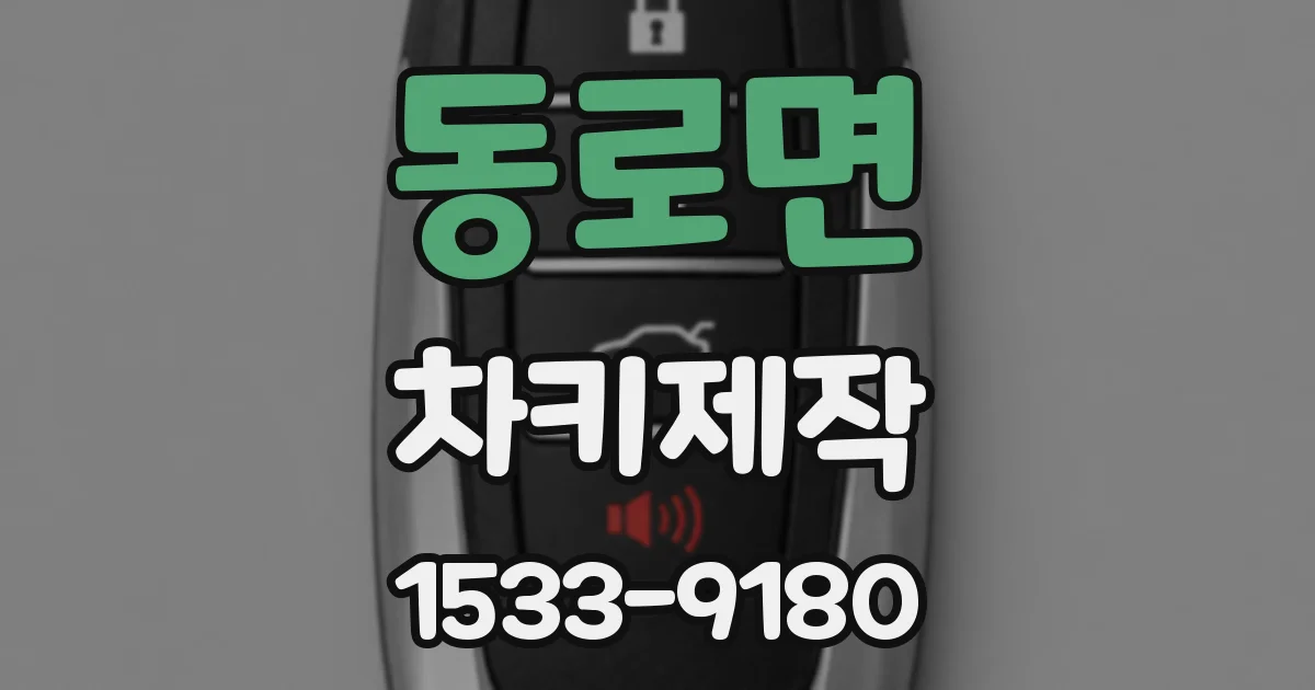 동로면 차키제작