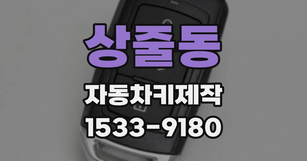 상줄동 자동차키제작