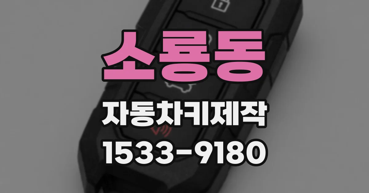 소룡동 자동차키제작