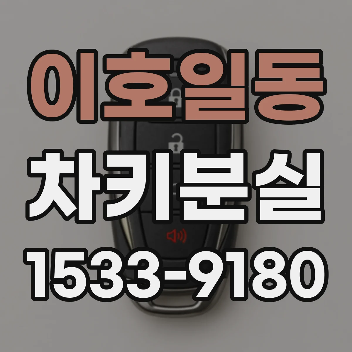이호일동 차키분실