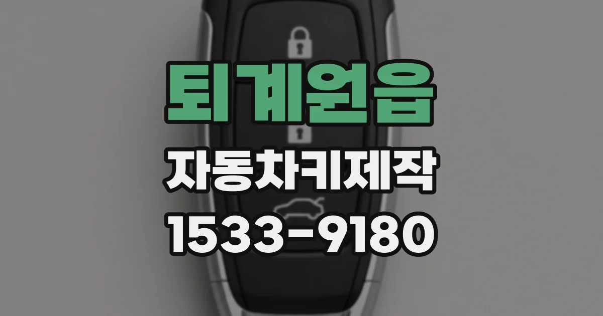 퇴계원읍 자동차키제작