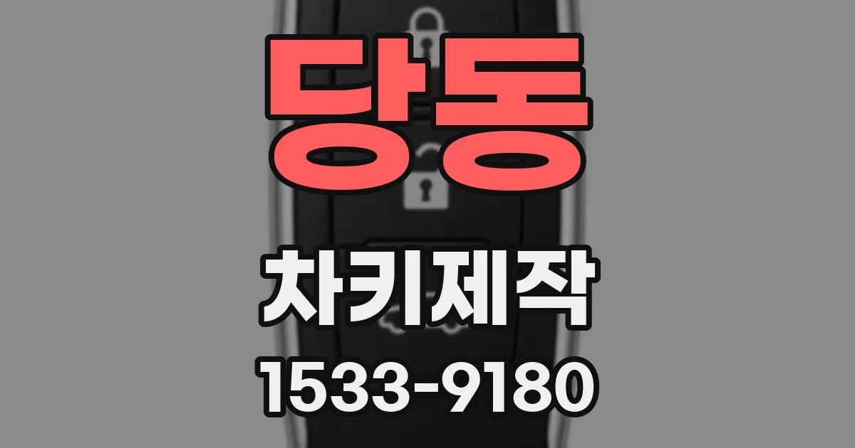 당동 차키제작