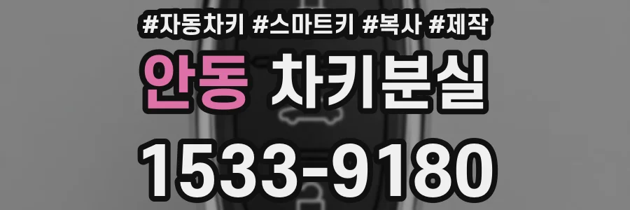 안동 차키분실