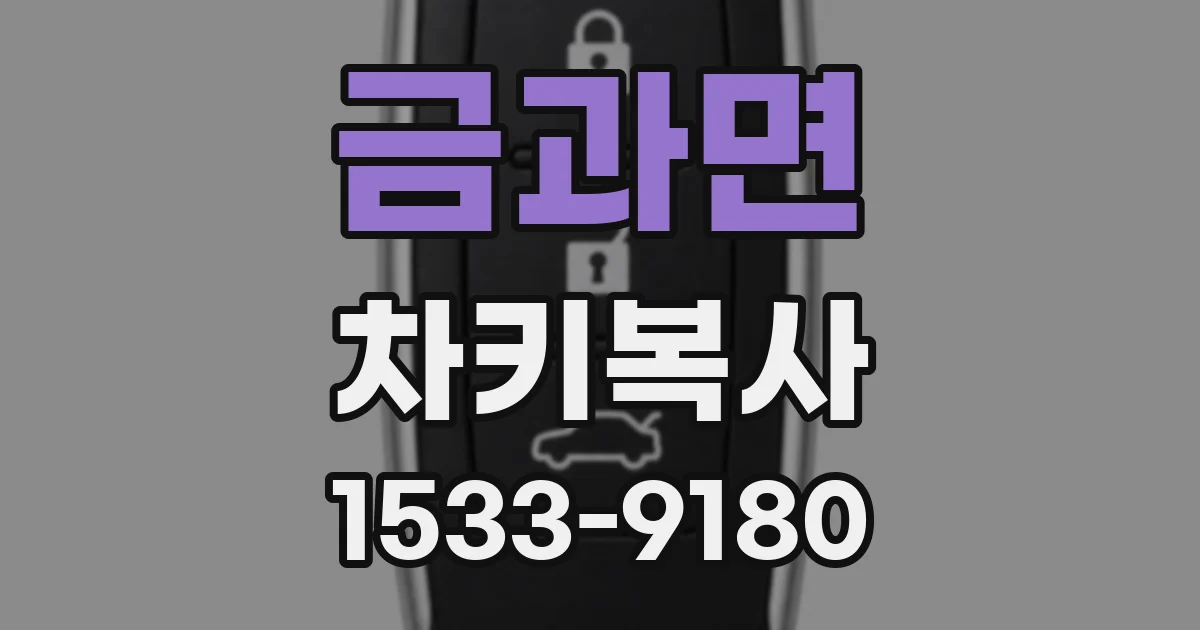 금과면 차키복사