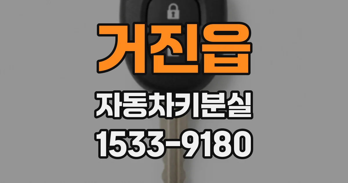 거진읍 자동차키분실