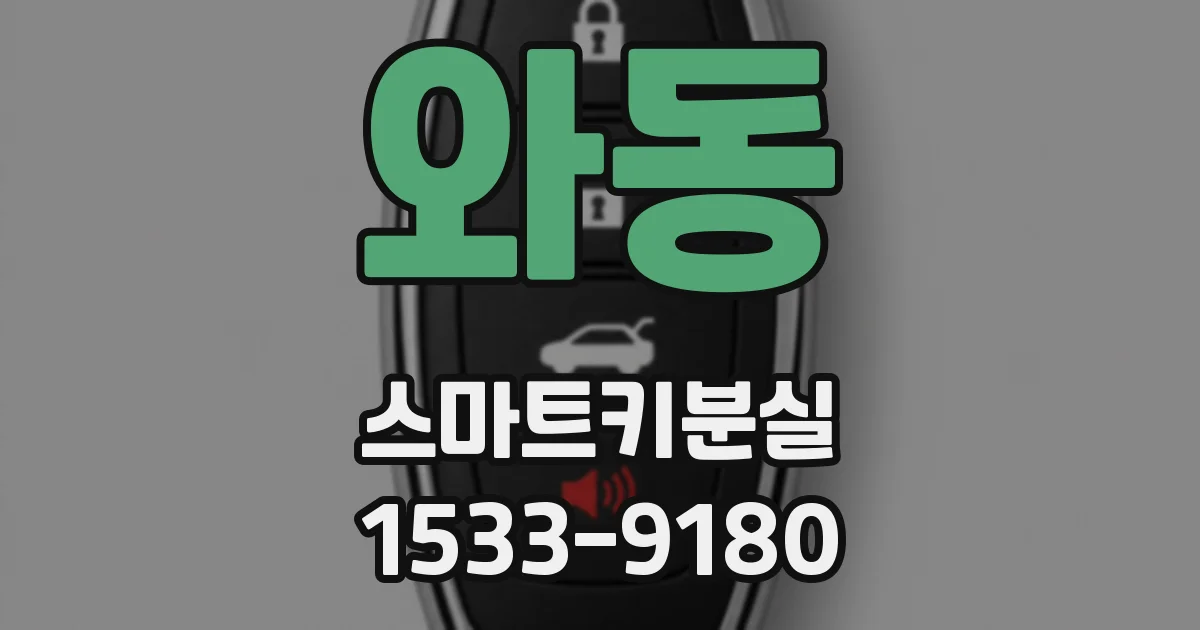 와동 스마트키분실
