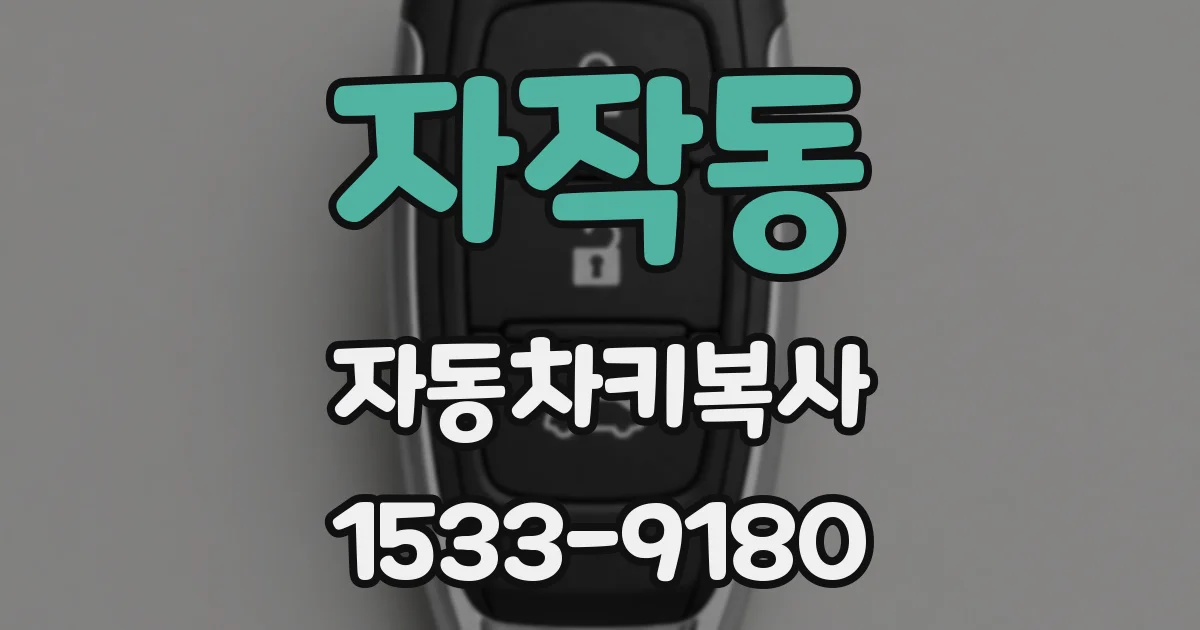 자작동 자동차키복사