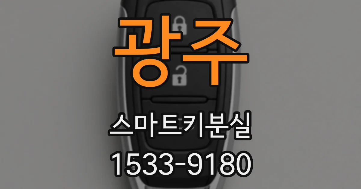 광주 스마트키분실