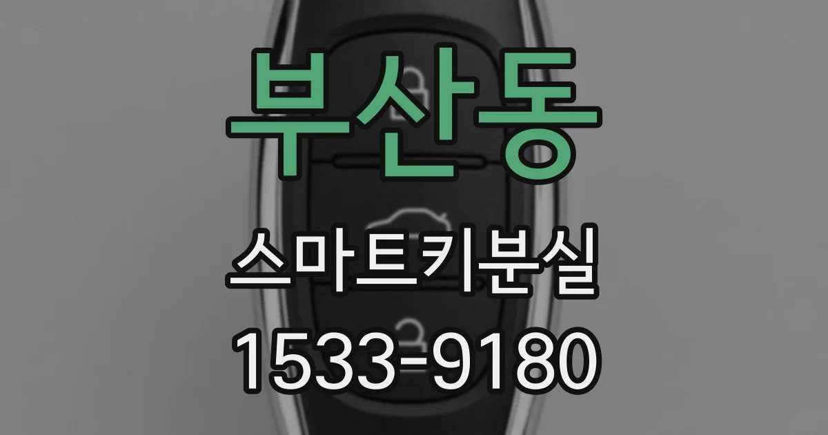 부산동 스마트키분실